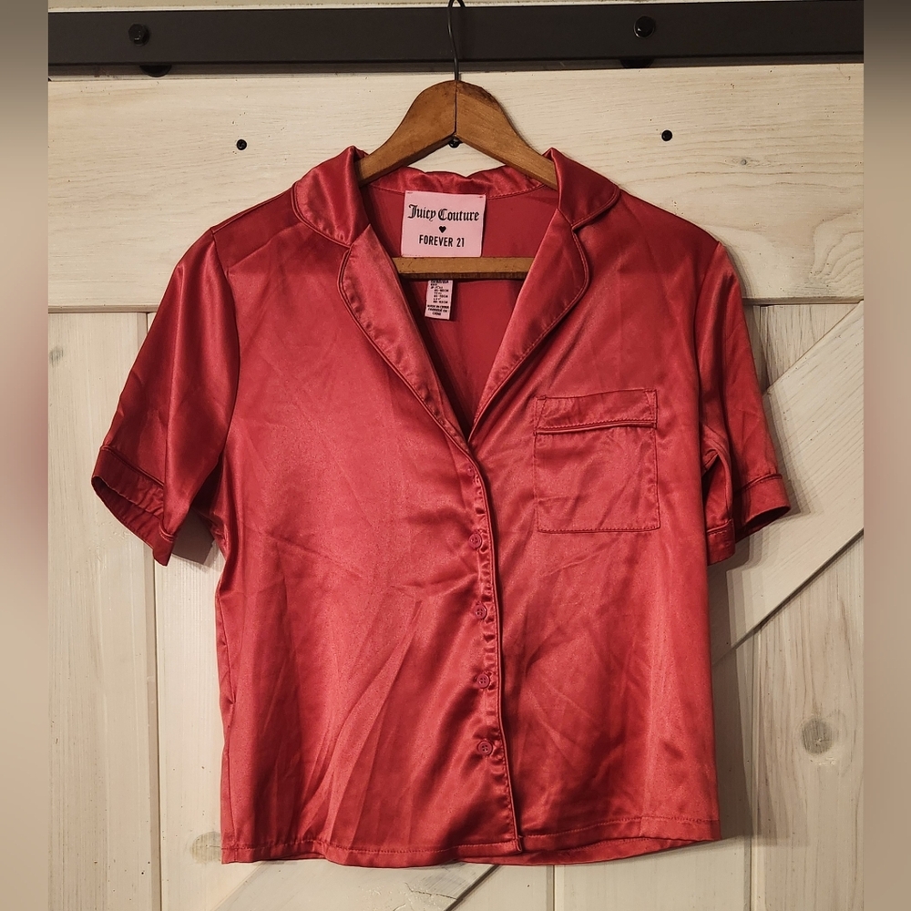 Y2K Juicy Couture Forever 21 Sleepwear Top. Size S. Pink.
